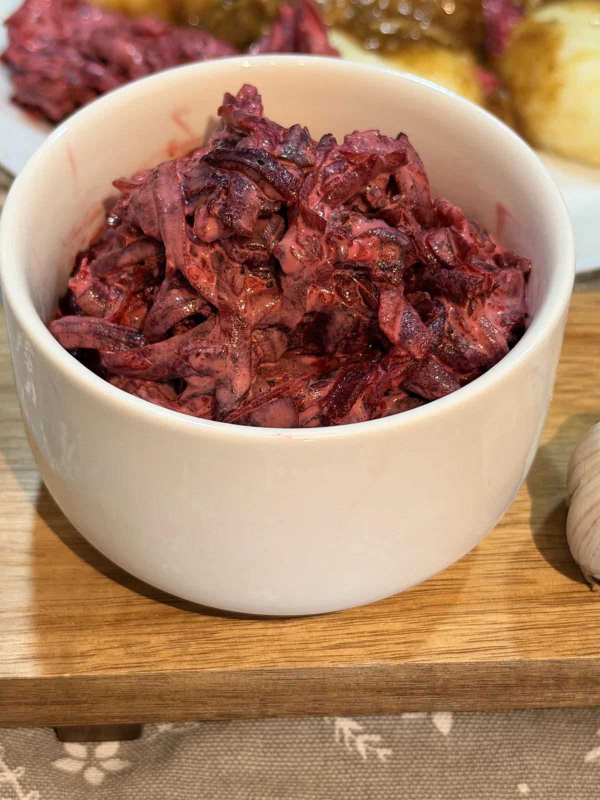 Buraczki tarte z czosnkiem 🧄❤️