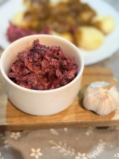 Buraczki tarte z czosnkiem 🧄❤️